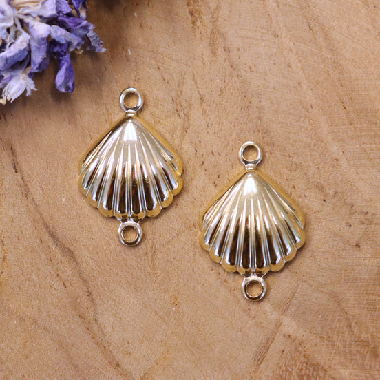 Tussenzetsel stainless steel GOUD schelp