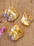 Purple Nugget Shell Bead