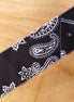 Bandana strook 3 meter - zwart