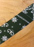 Bandana strook 3 meter - donkergroen