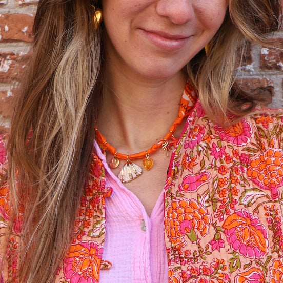 Bandana ketting - oranje