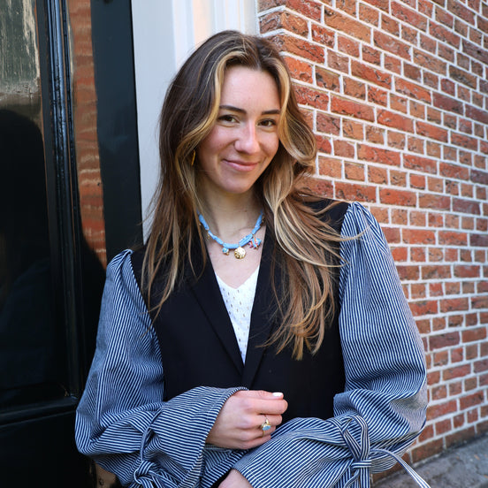 Bandana ketting - lichtblauw