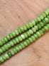 Kralenstreng rondellen dyed jade - Olive