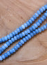 Kralenstreng rondellen dyed jade - Blue