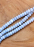 Kralenstreng rondellen dyed jade - Sky blue