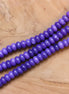 Kralenstreng rondellen dyed jade - Purple