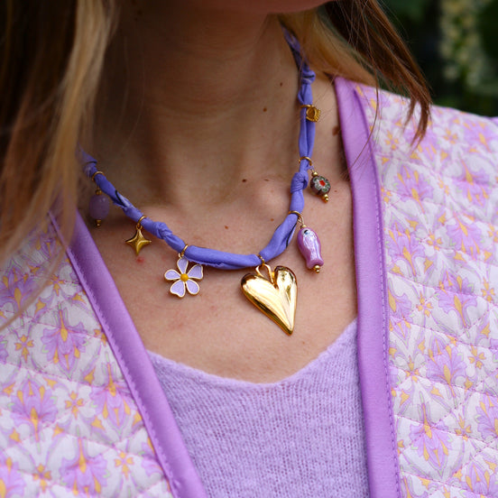 Bandana ketting - lila