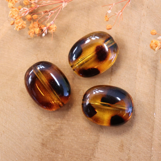 Acrylperle Panther oval