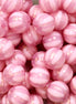 Gestreepte acryl kraal parelmoer - roze