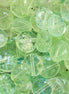 Platte ronde acryl kraal - groen