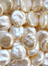Imitatie parel kraal plat rond