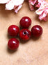 Acryl kraal rond bordeaux rood