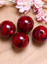 Acryl kraal chunky bordeaux rood