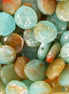 Platte ronde acryl kraal - turquoise