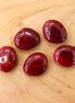 Acryl kraal chunky organische vorm bordeaux rood