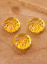 Acrylic bead pumpkin shape orange glossy