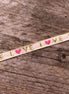 Ribbon love with pink heart
