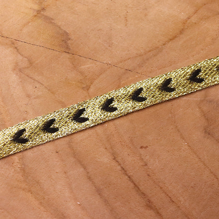 Ribbon hearts gold