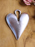 DQ silver pendant large heart