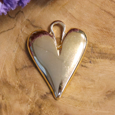 DQ GOLD big heart charm