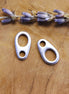 Oval eyelet DQ silver