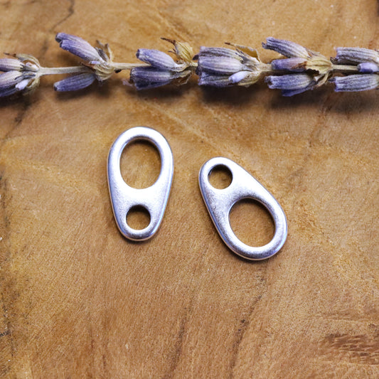 Ovale Öse DQ silber