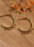 DQ GOLD stud earring with four eyes large