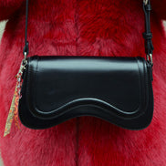 Bag charm - paars/bruin