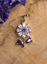 Necklace pendant lilac flower