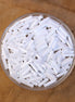 Bugle beads white 5 grams