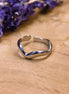 Stainless steel ring zilver - golf