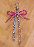 Bag charm - kralenstrik met panterlint
