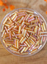 Bugle beads topaz AB 5 grams