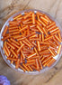 Bugle beads orange 5 grams