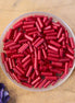 Bugle beads burgundy 5 grams