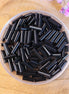 Bugle beads black 5 grams