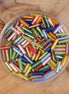 Bugle kralen multicolor 5 gram