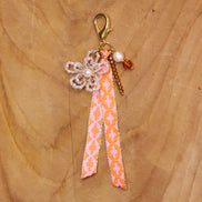 Bag charm - kralenbloem