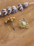 DQ GOLD sun stud earring with eye