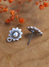 DQ silver sun stud with eye
