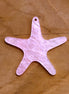 Resin hanger zeester - roze