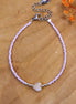 Armband lila mit Mondstein silber