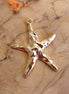 DQ GOLD large starfish charm 