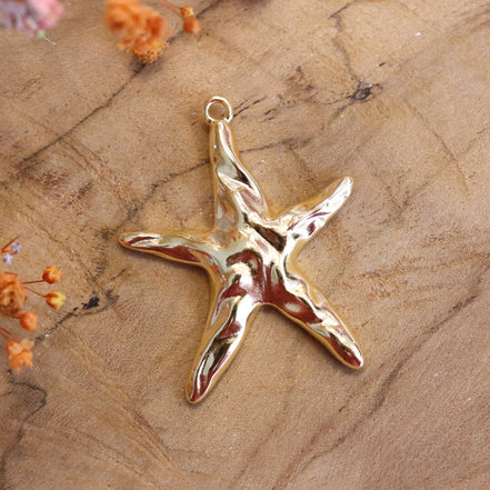 DQ GOLD large starfish charm 