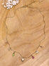 Stainless steel ketting - met bedeltjes