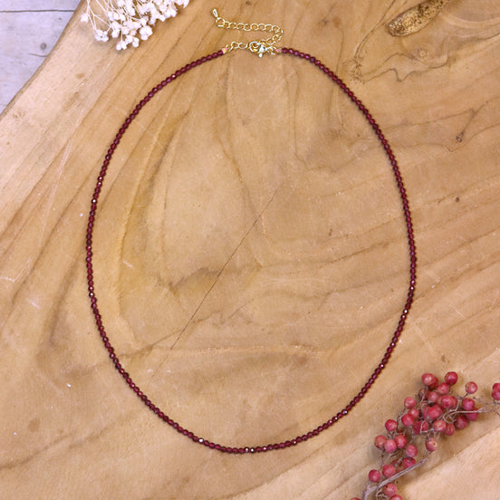 Kralenketting - granaat