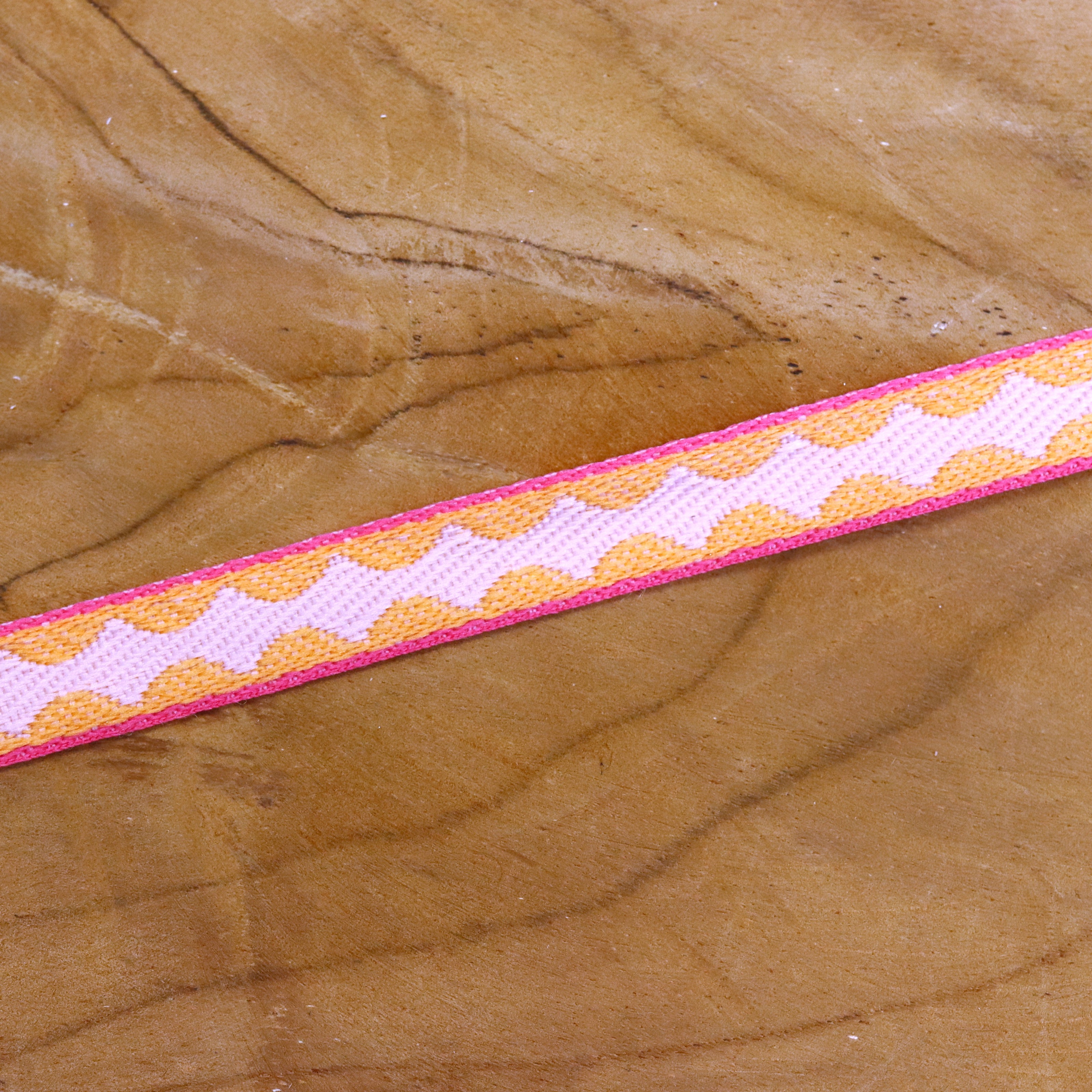 Ribbon sparkle pink-orange