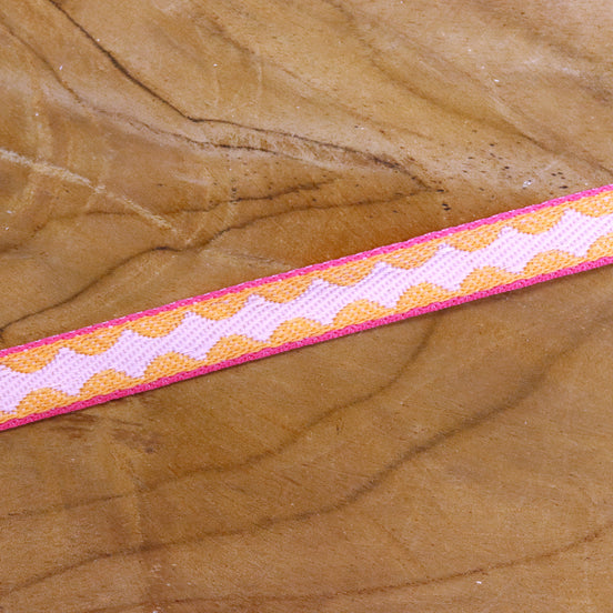 Lint sparkle roze-oranje