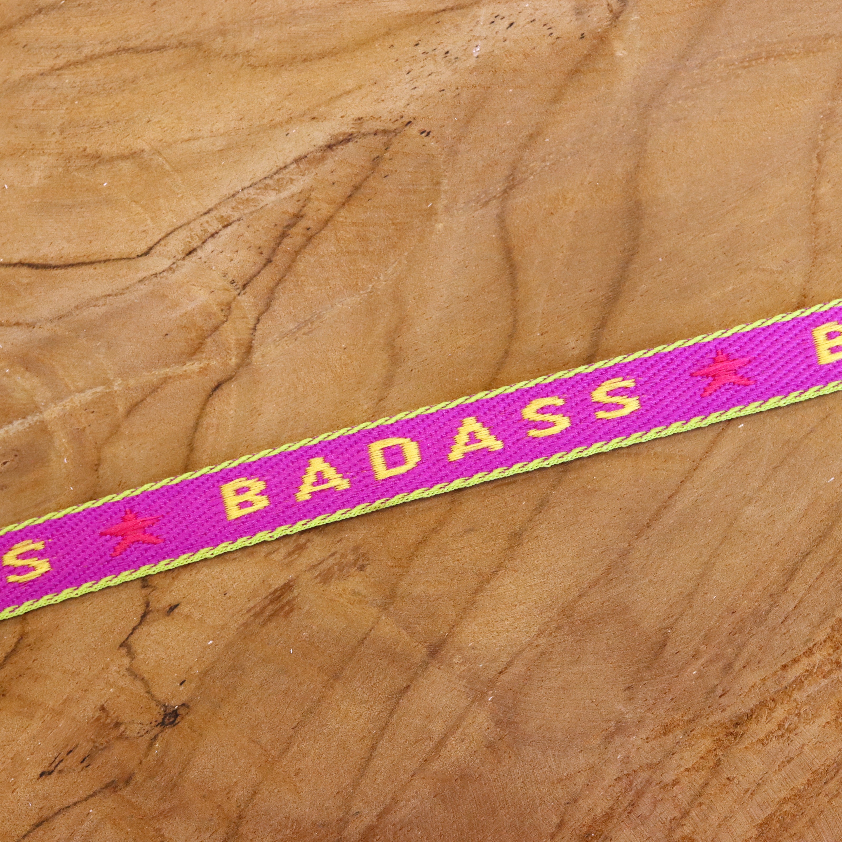 Ribbon badass fuchsia green