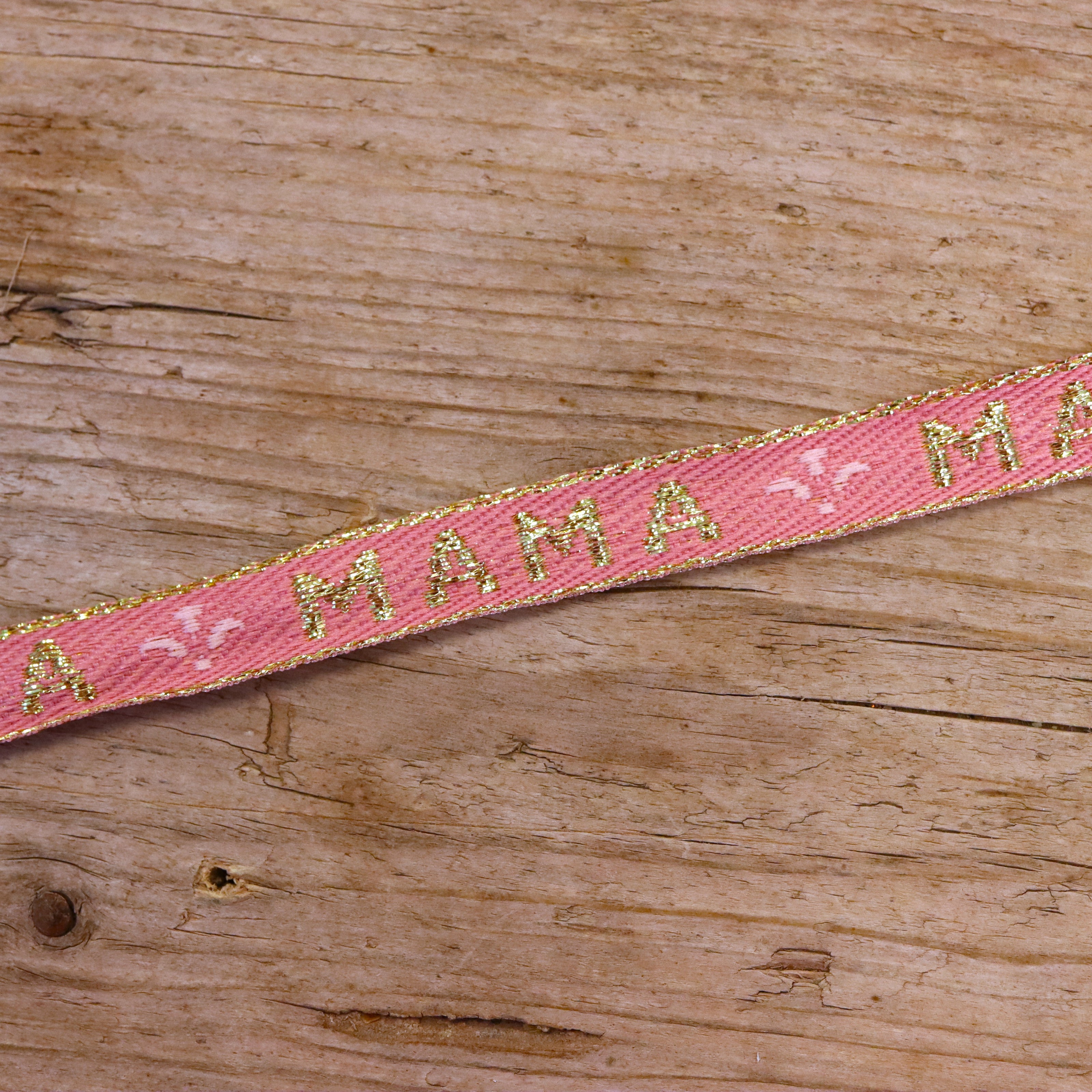 Ribbon mom pink-gold